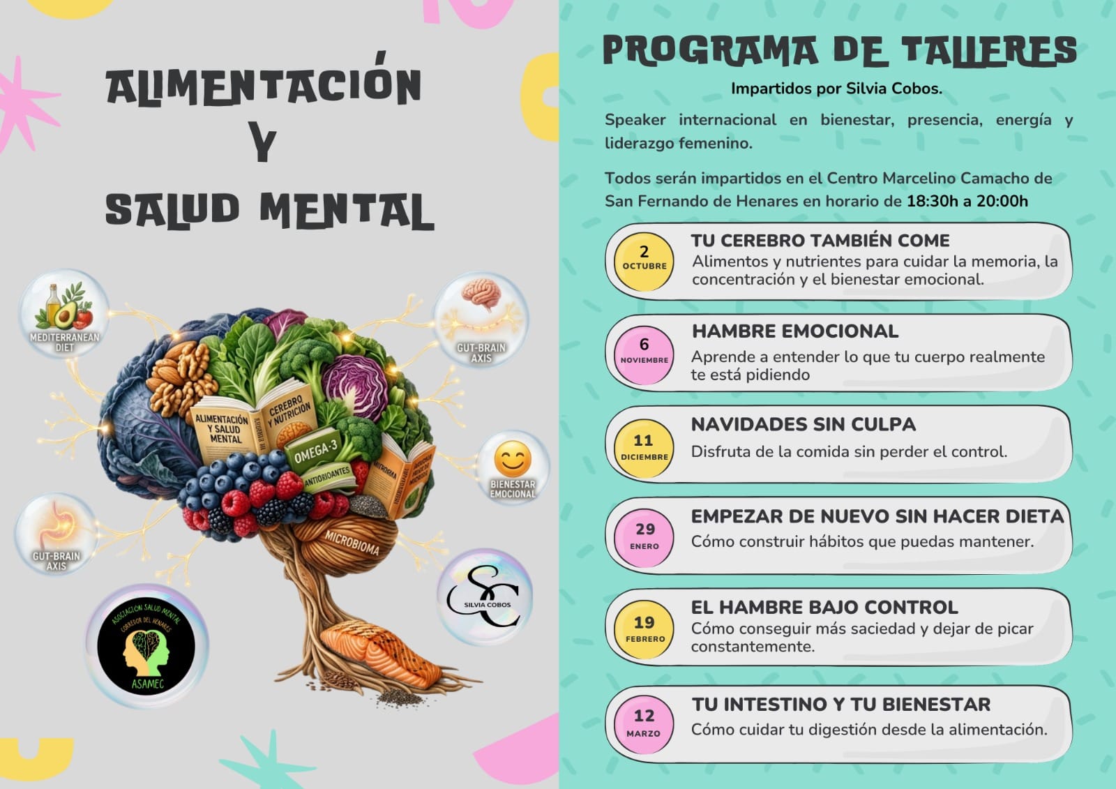 CARTEL ALIMENTACIÓN Y SALUD MENTAL
