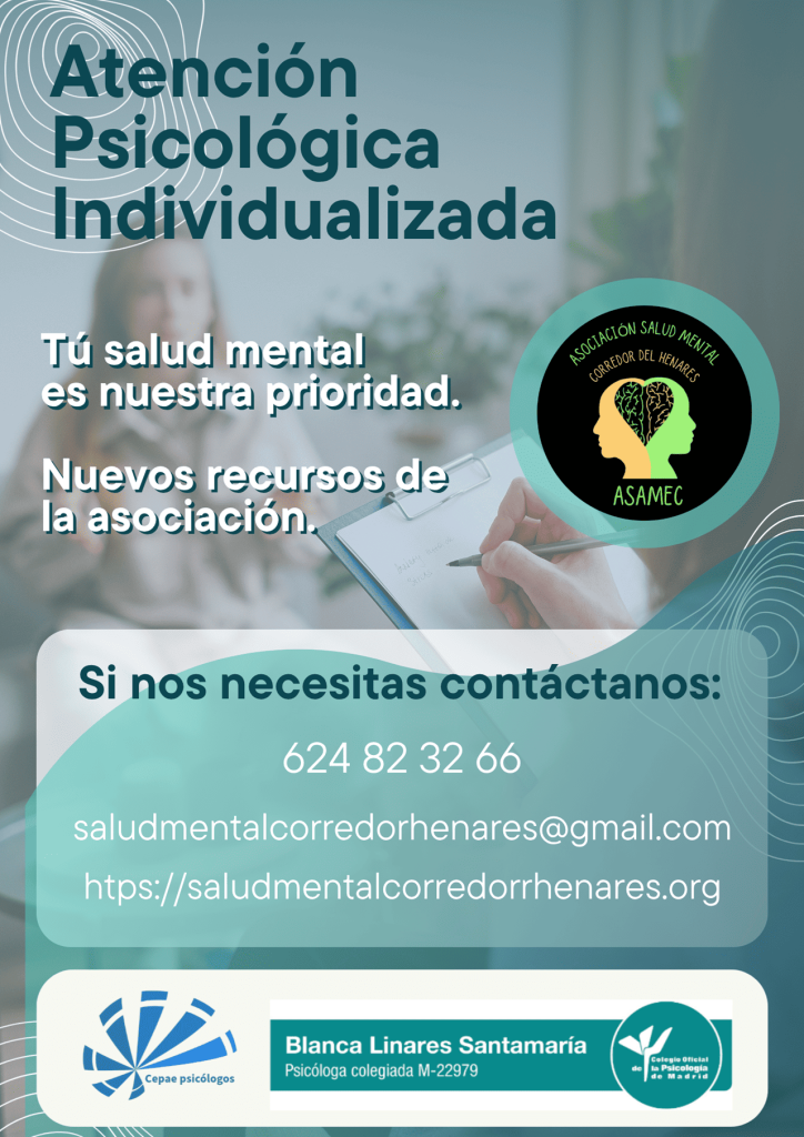 CARTEL TALLER ATENCIÓN PSICOLÓGICA ASAMEC