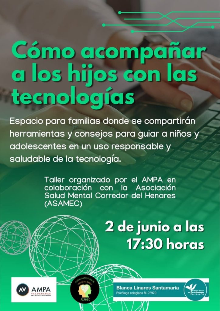 CARTEL TALLER CÓMO ACOMPAÑAR EN EL USO DE LA TECNOLOGÍA
