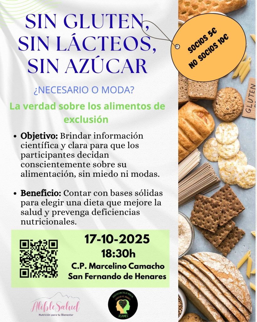 SIN GLUTEN, SIN LACTEOS, SIN AZUCAR
