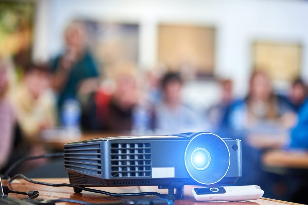proyector luz azul